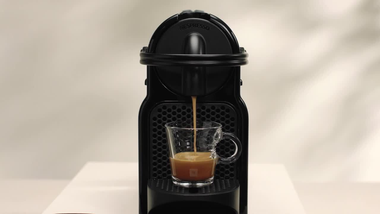 DeLonghi 1-Cup Inissia Single Serve Espresso Machine in Black with