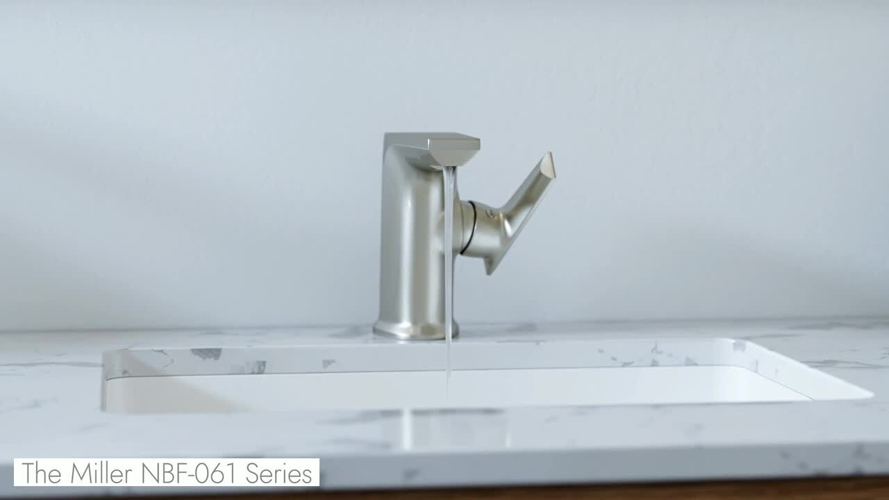 Rene 18.25 in. Undermount Bathroom Sink in White with Pop-Up Drain in Brushed Nickel