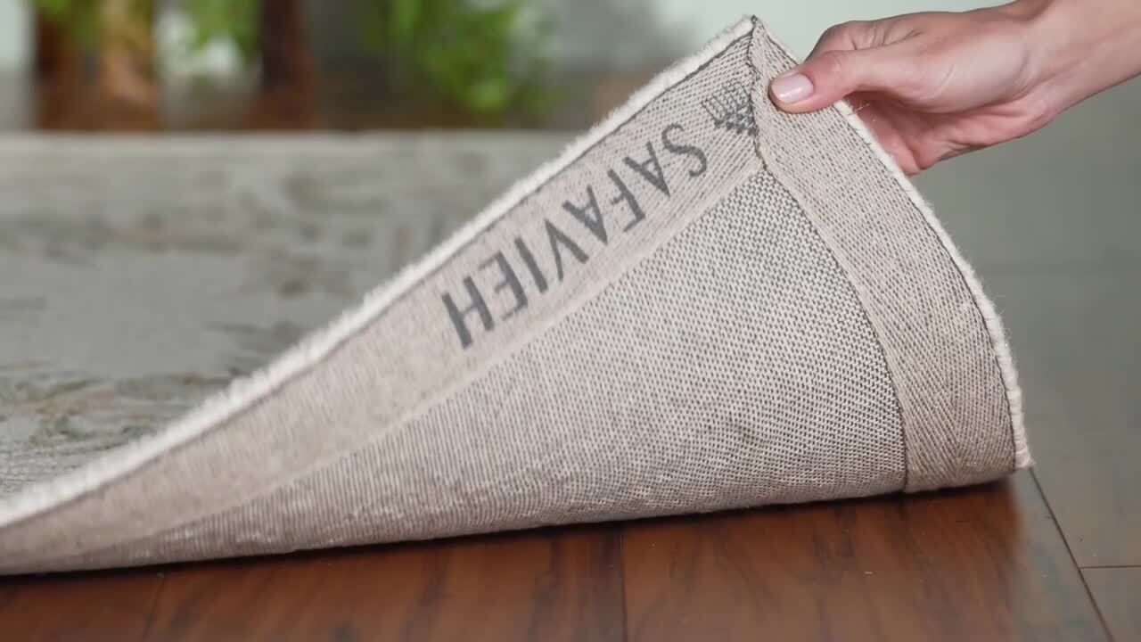 SAFAVIEH Micro-Loop Ivory/Fuchsia 8 ft. x 10 ft. Border Area Rug