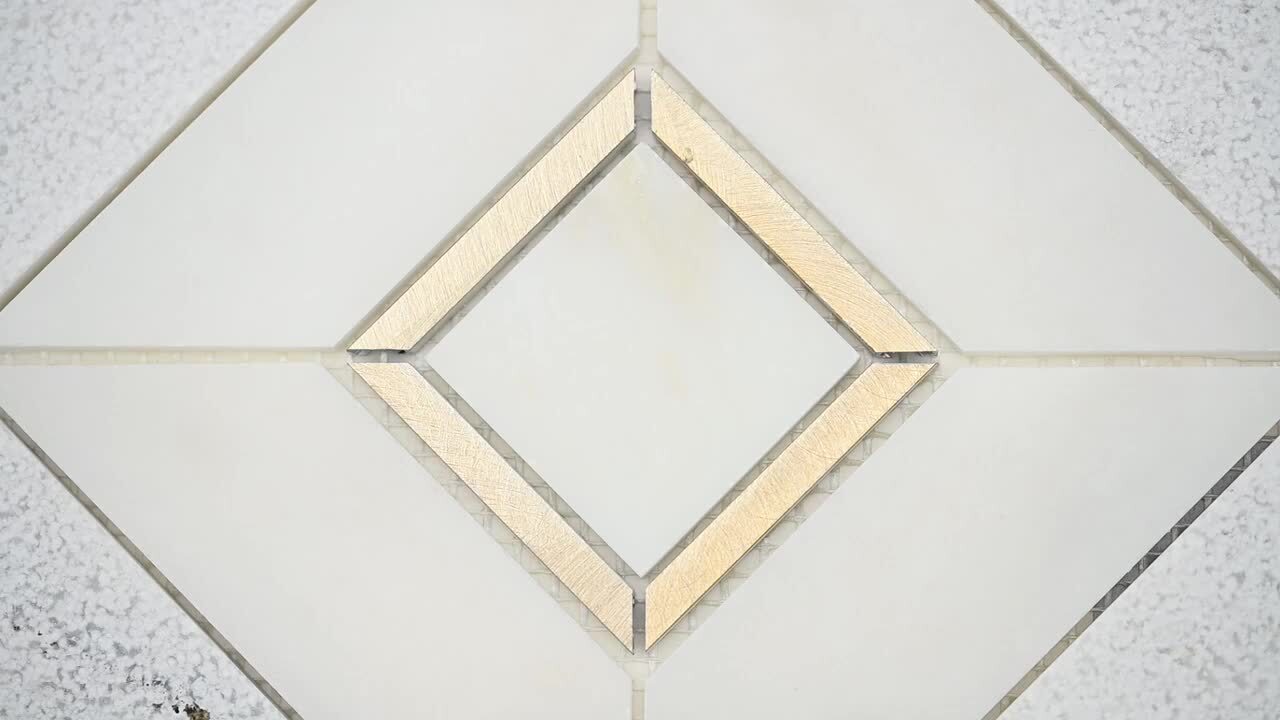Bedrosians Monet Nero Marquina 12-in x 12-in Honed Natural Stone Marble Mixed Pattern Marble Look Tile (5.1-sq. ft/ Carton)