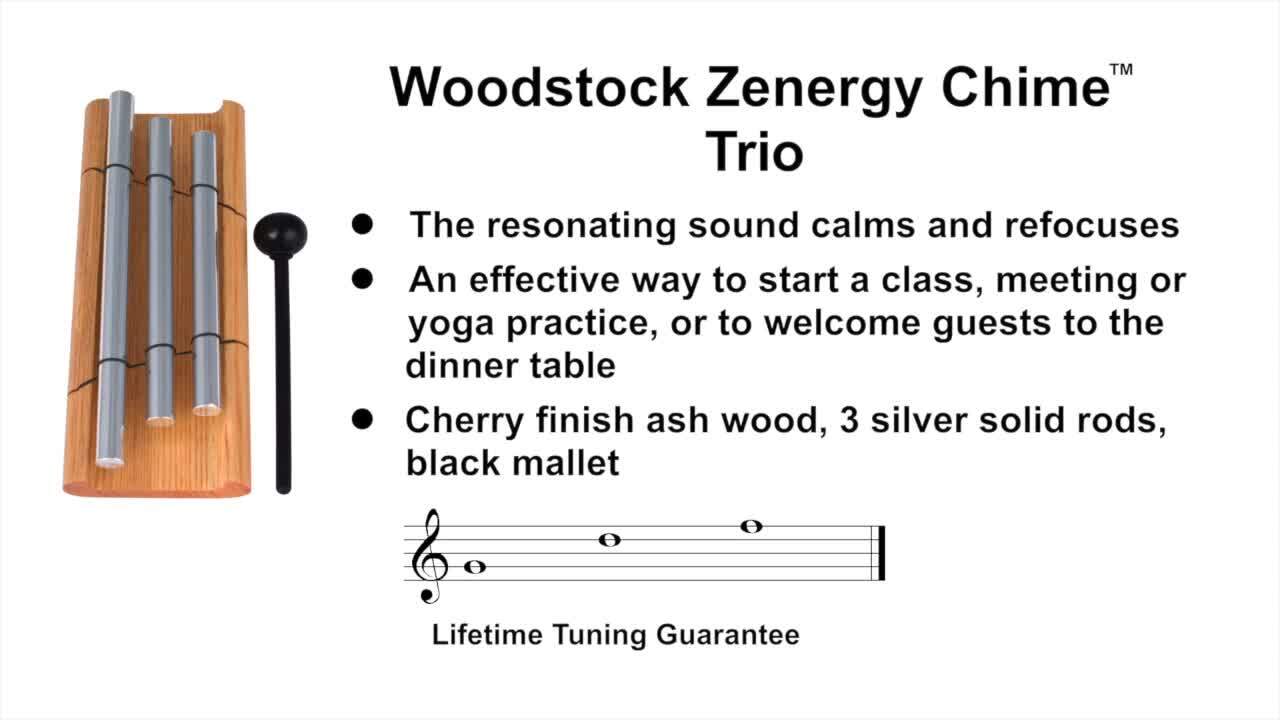 Signature Collection, Woodstock Zenergy Chime Trio 1.5 in. Silver Chime  ZENERGY3