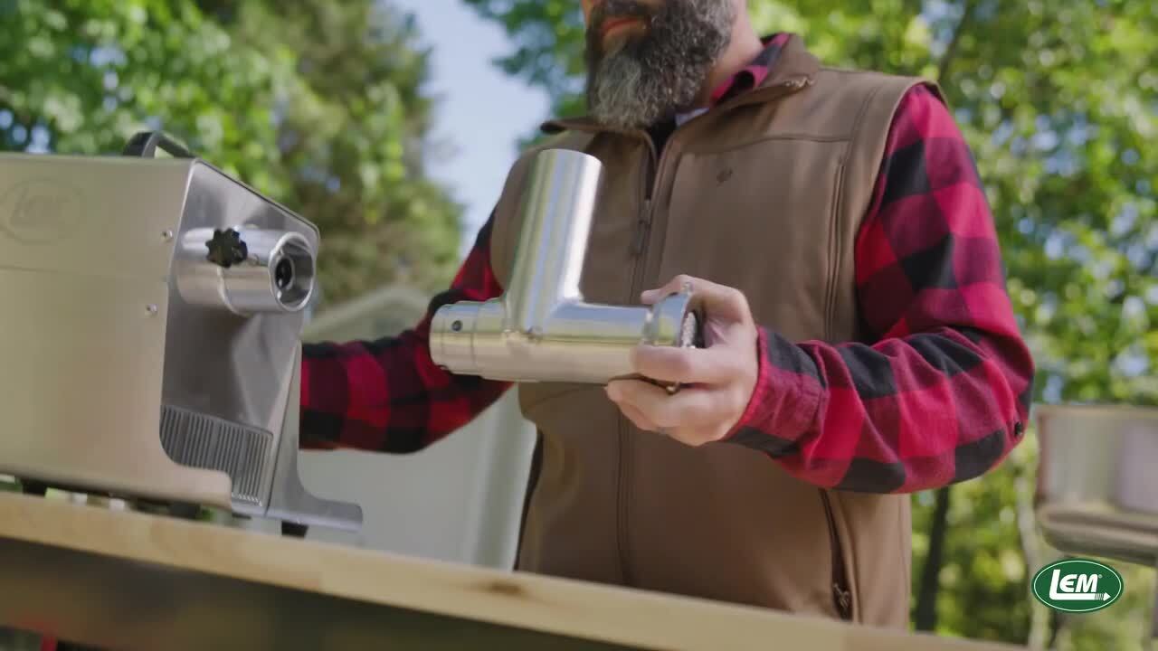LEM BigBite #32 1.5 HP Stainless Steel Electric Meat Grinder 17821