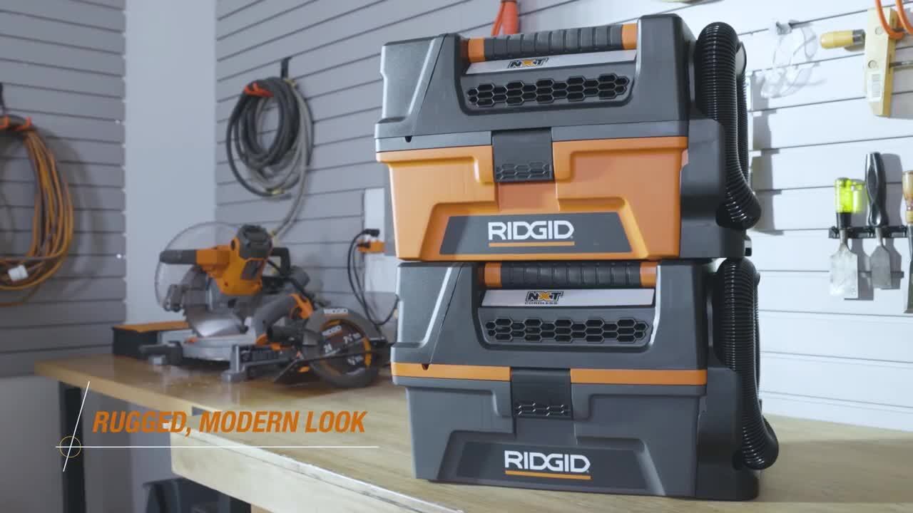 RIDGID 3 Gal. 5.0 Peak HP NXT Shop Vacuum Wet Dry Vac with Fine