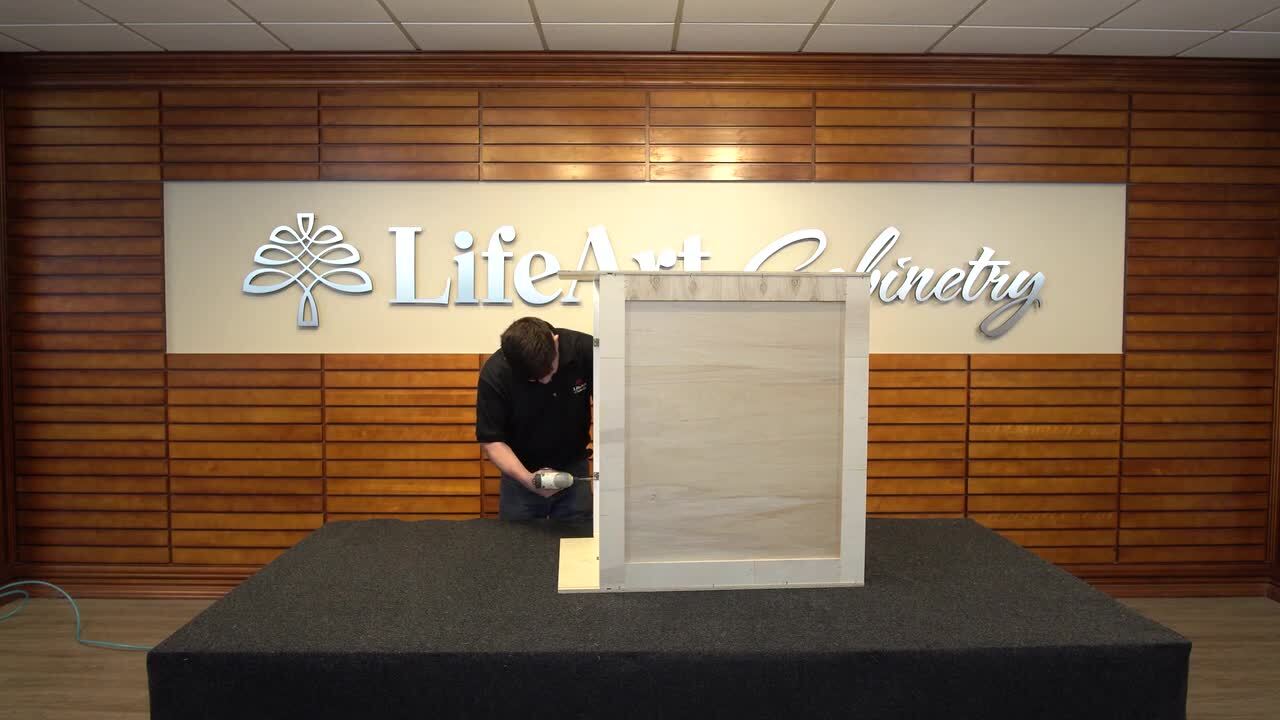 LIFEART CABINETRY Newport Ready to Assemble 21x34.5x24 in. Base Cabinet with 1-Door and 1-Drawer in Dark Espresso