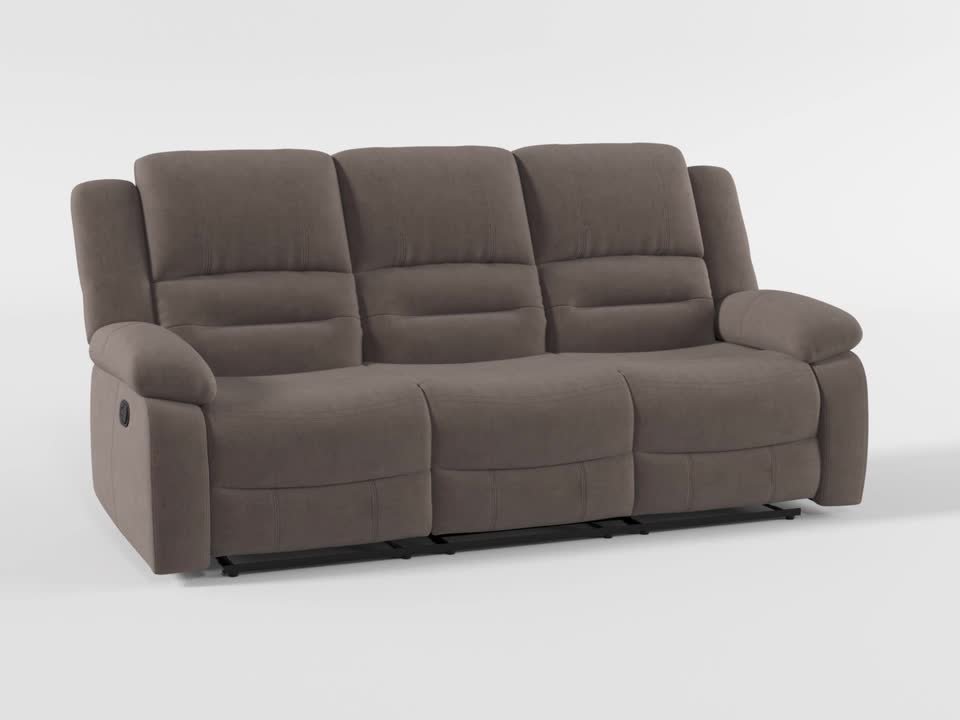 Lazzara Greeley 78 in. W Straight Arm Microfiber Rectangle Manual