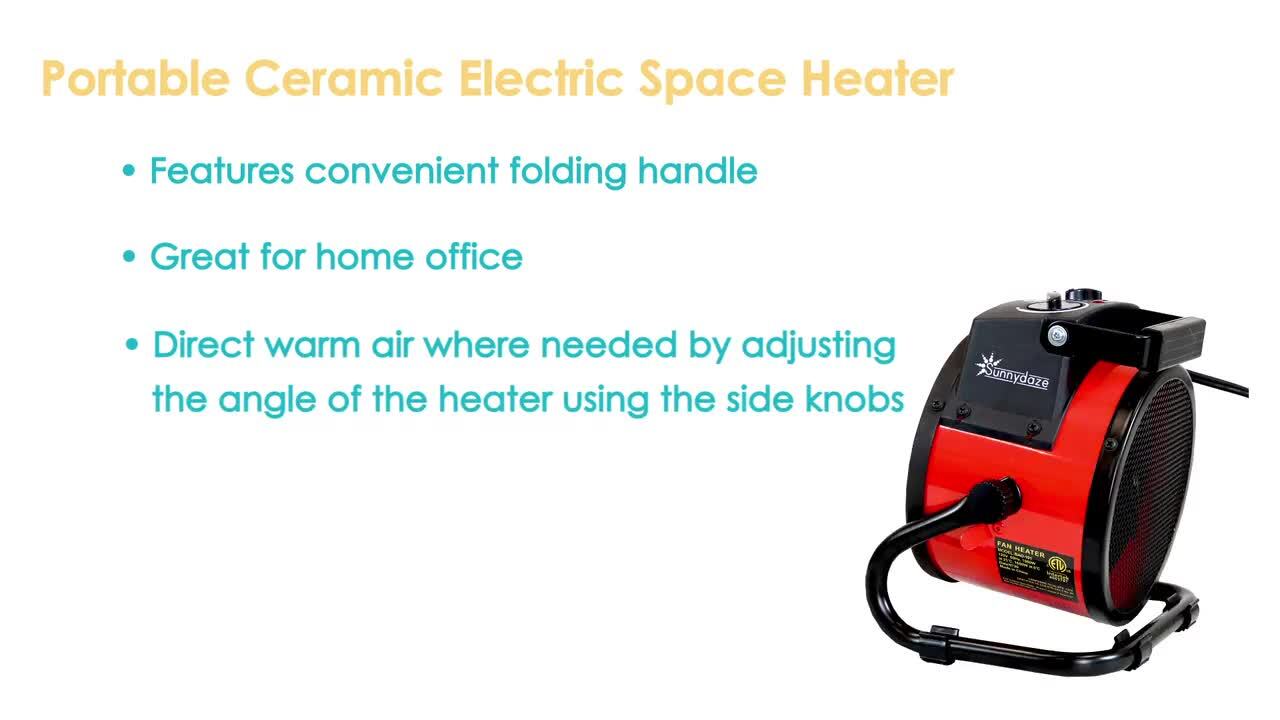 Sunnydaze Indoor Home Personal Portable Ceramic Electric Space