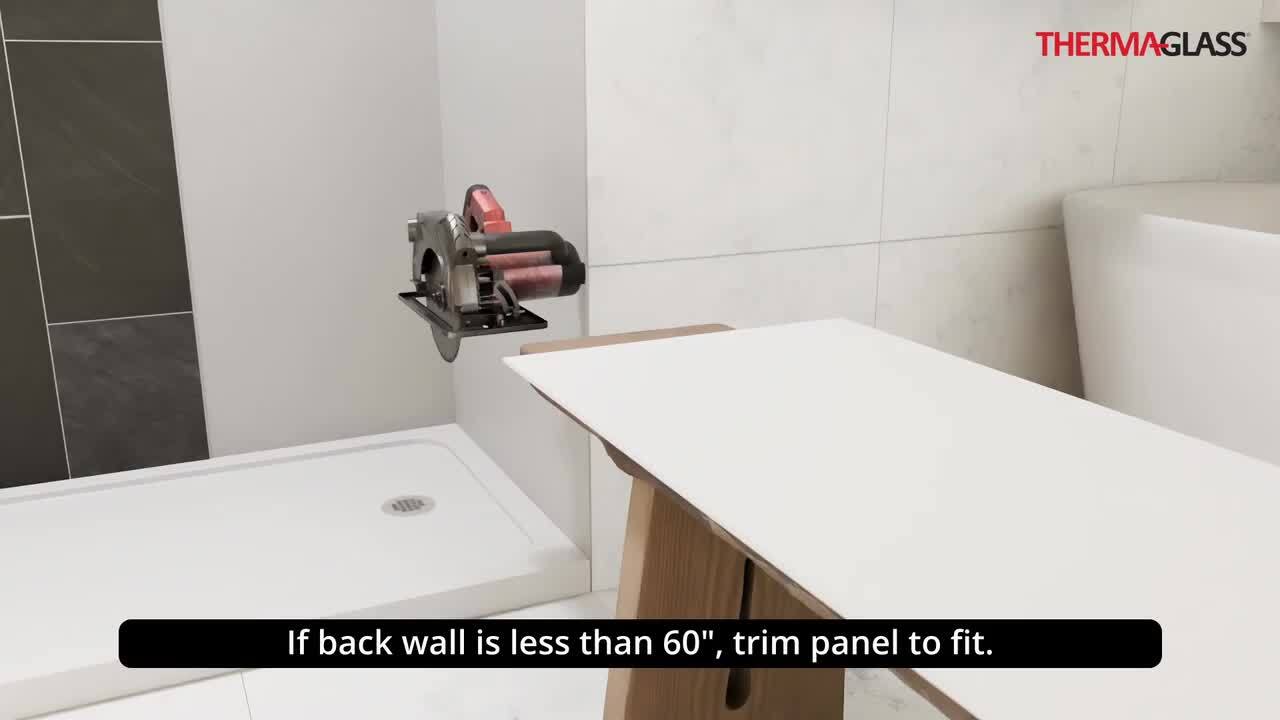 NuVo Driftwood-Rainier 60 in. x 30 in. x 83 in. Base/Wall/Door