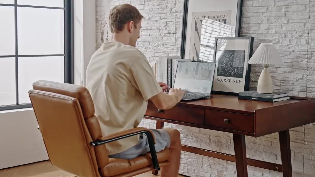 JAYDEN CREATION Joa Modern Leather Comfortable Ergonomic Office