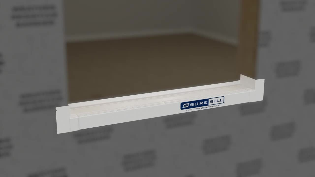 SureSill 4-9/16 in. x 74-76 in. PVC Sloped Sill Pan Flashing Kit