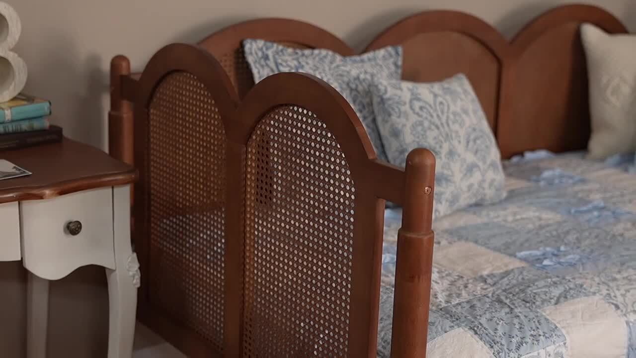 Baxton Studio Carmiya Walnut Brown Twin Daybed 261-14259-HD - The