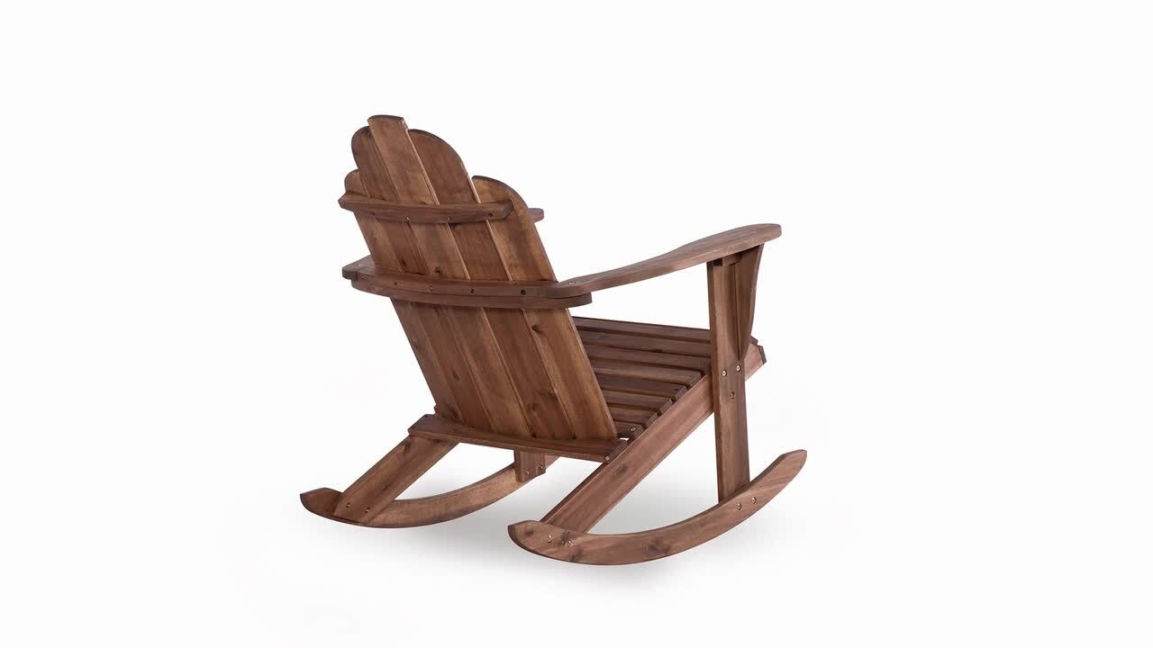 Linon adirondack rocker teak new arrivals