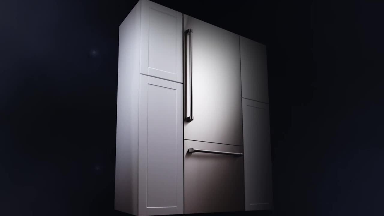 iio 11 cu. ft. Retro Frost Free Bottom Freezer Refrigerator in