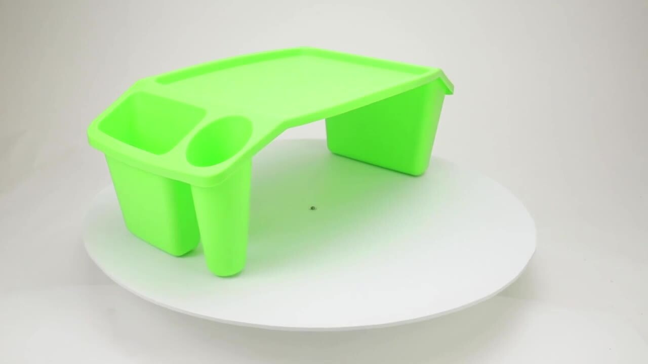 Mind Reader 22.25 in. in. Rectangle Green Plastic Portable Kids