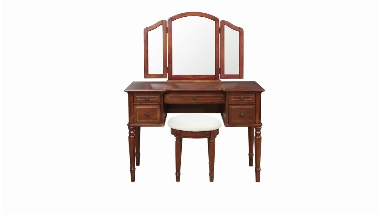 Cherry store vanity desk