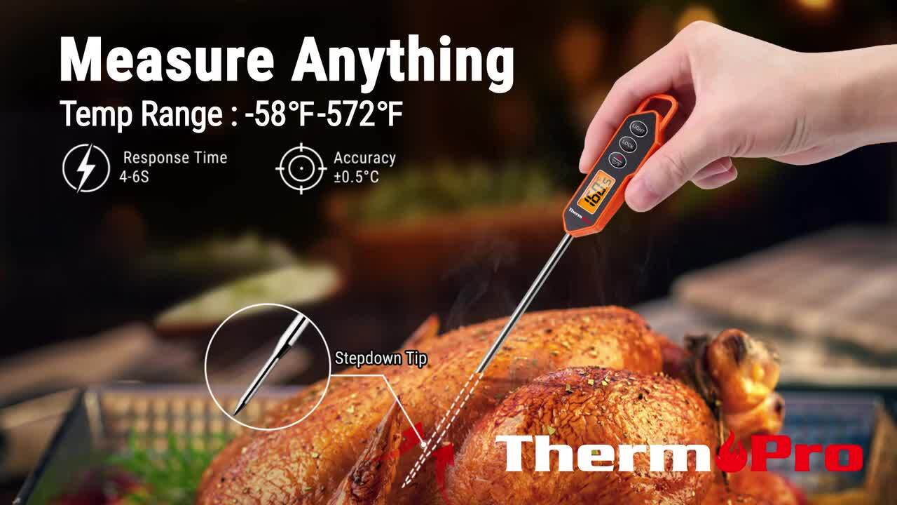 ThermoPro TP01H Digital Instant Read Meat Thermometer for Grilling