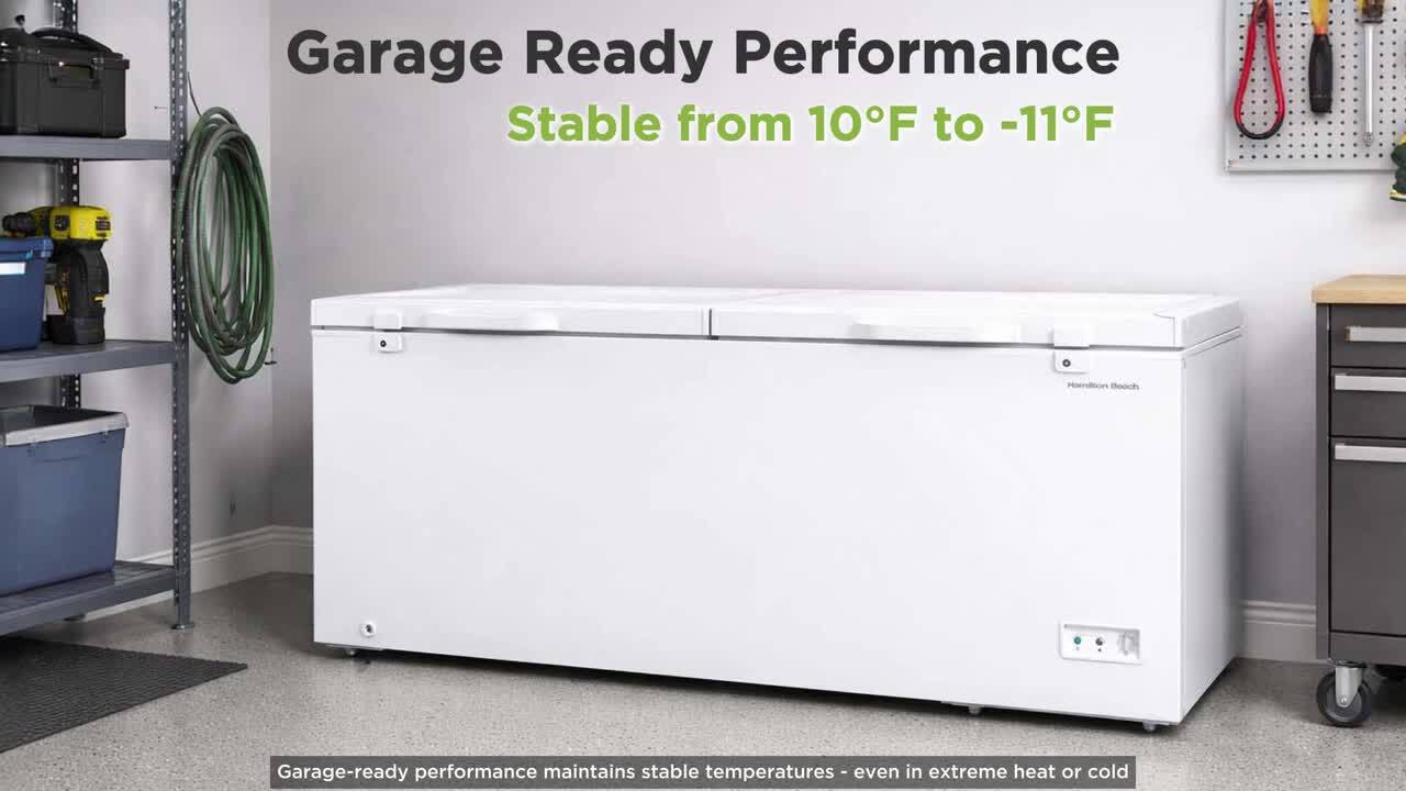 Hamilton Beach 79 in. Wide 25 cu.ft. Freezer Manual Defrost Dual