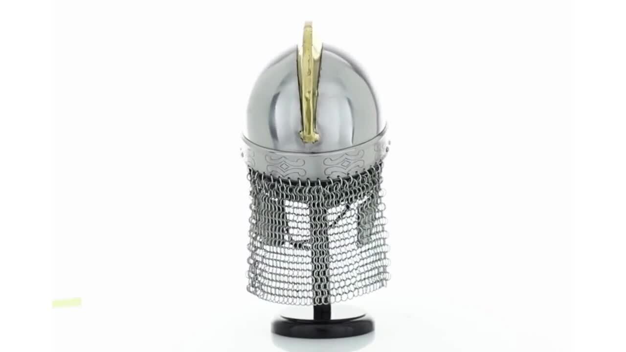 Litton Lane Silver Metal Replica Medieval Armour with Black Wood Stand  040910 - The Home Depot