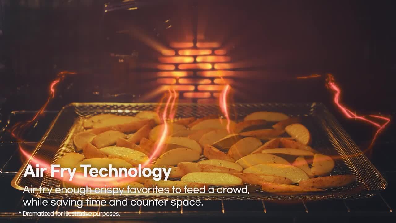 LG - 6.3 cu. ft. SMART Induction Slide-In Range in PrintProof Stainless Steel with Convection, EasyClean, and Air Fry Tray
