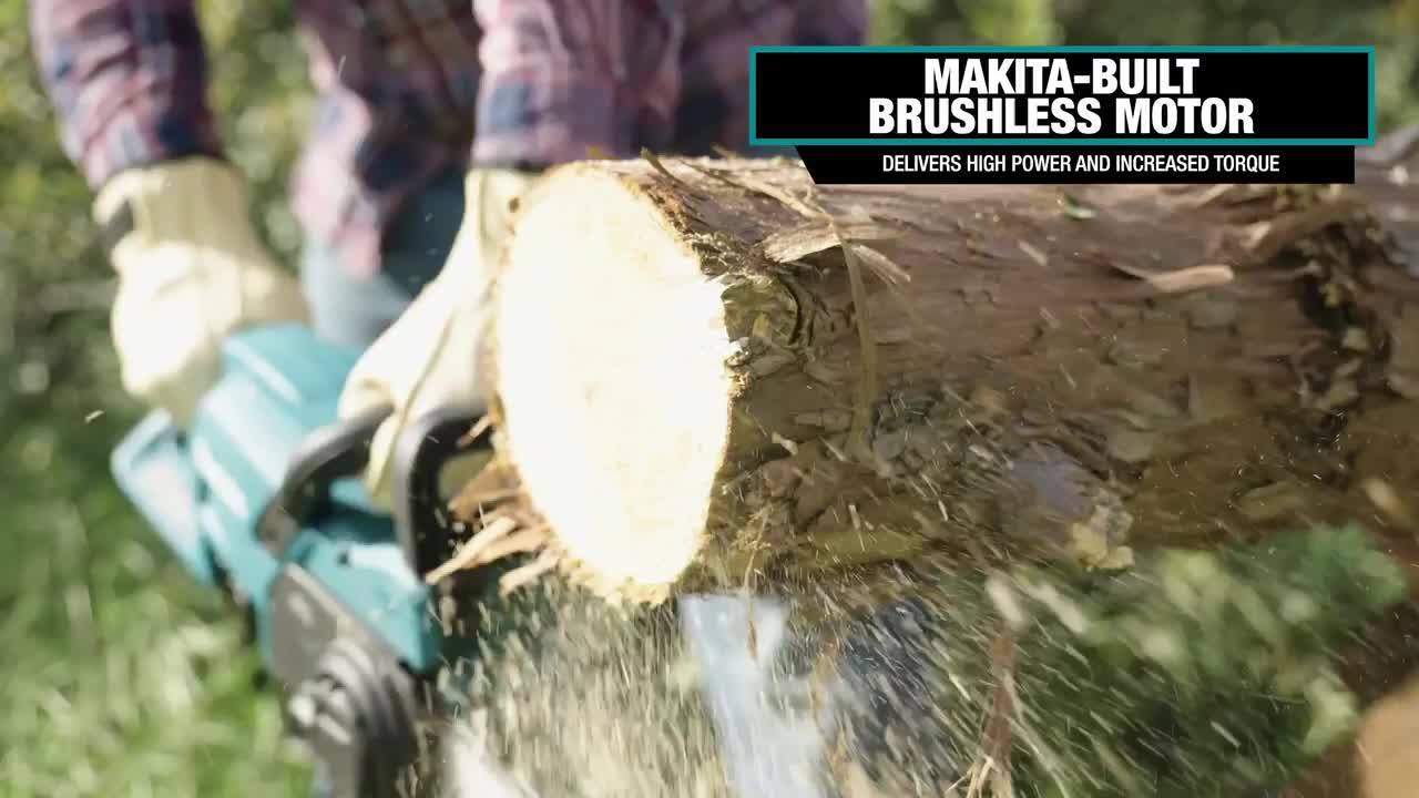 Makita LXT 14 in. 18V Lithium-Ion Brushless Battery Electric Chainsaw