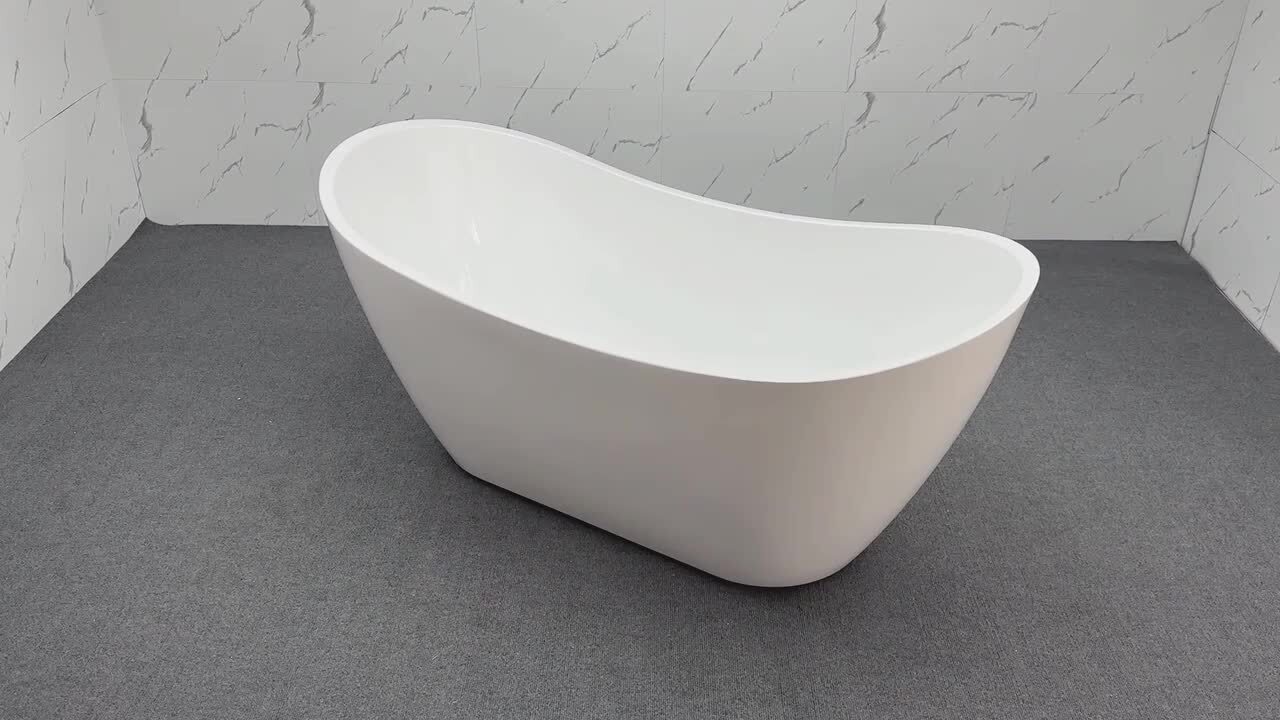 Alacant 67 in. x 31.5 in. Acrylic Flat Bottom Soaking Bathtub with Center Drain and Overflow in White with Matte Black