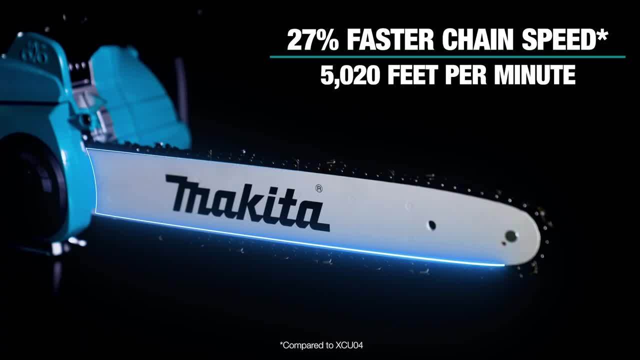Makita - XGT 18 in. 40V max Brushless Electric Cordless Battery Chainsaw Kit (5.0Ah)