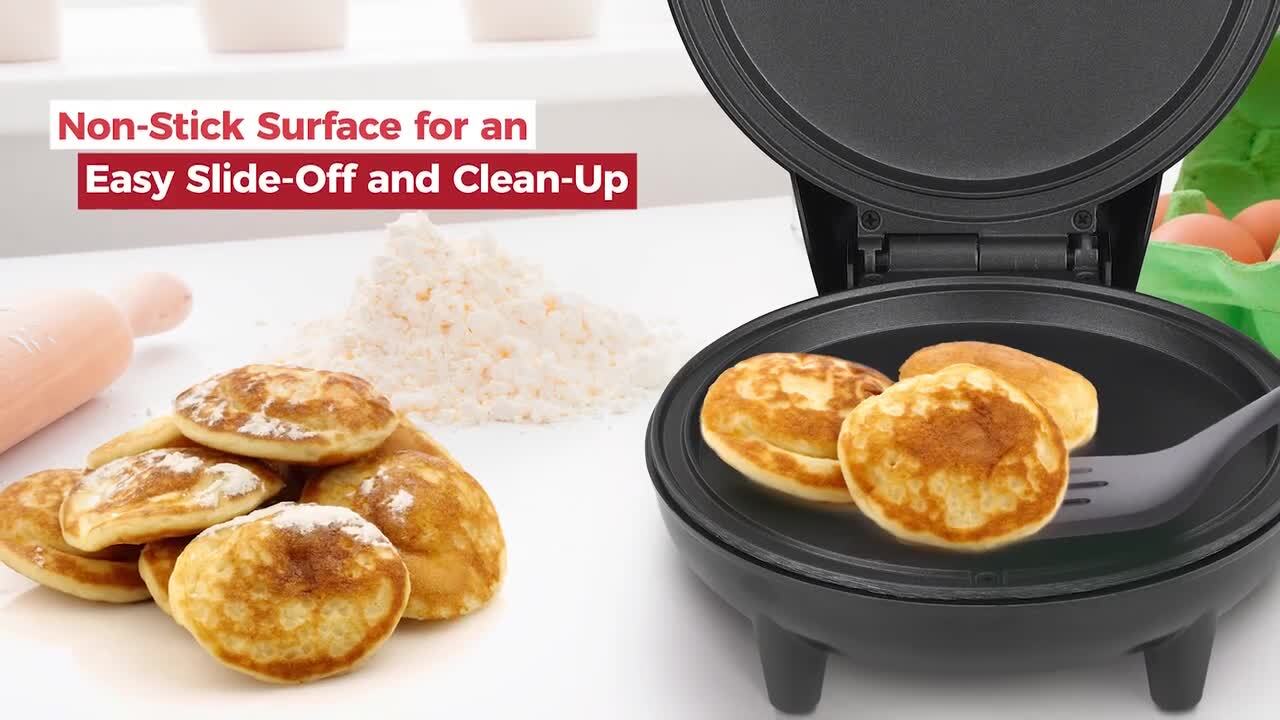 12 Griddle & Crepe Maker, Non-Stick Electric Crepe Pan w Batter Spreader &  Recipe Guide- Dual Use for Blintzes Eggs Pancakes, Portable, Adjustable