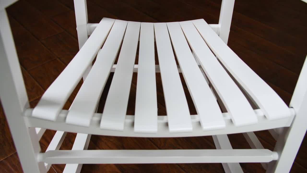 Shine Company 45 in. H Light Oak, Vermont Porch Rocker, Porch