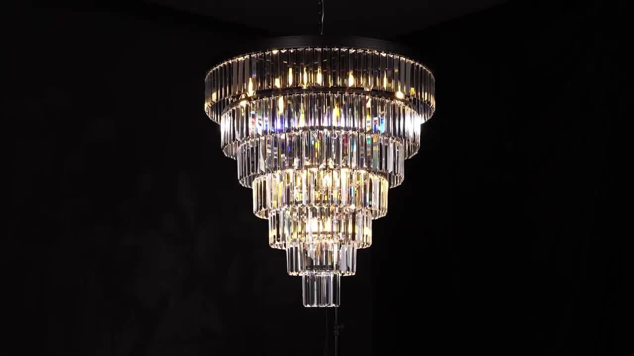 YUYI Modern Chandelier 40 in.20-Lights Gold Chandelier for Dining