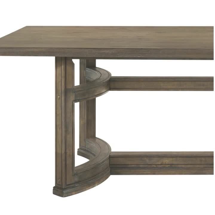 Acme Furniture Parfield Wood Vintage Walnut Wood Top 40 in