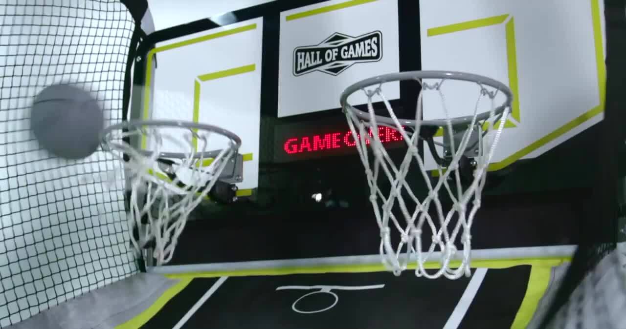 Hall of Games Xtra Long Shot Premium Arcade Basketball Black, Yellow, White  BG138Y22001 - Best Buy