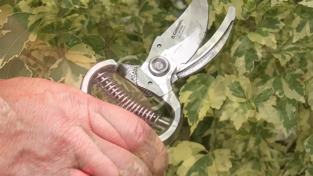 9" Pruning Shear Garden Carbon Steel HD Hand Pruner w/ Safety Lock 