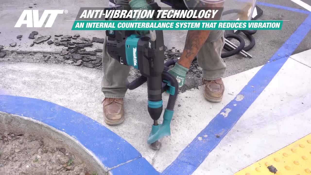 Makita 40V max XGT 19-1/2 in. Brushless Cordless 15 lbs. AVT Demolition Hammer Kit, AWS Capable (4.0 Ah)