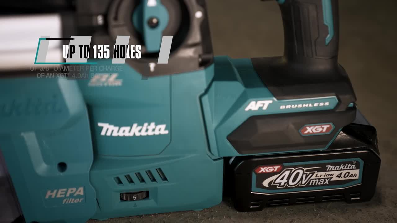 Makita 40V max XGT Brushless Cordless 1-3/16 in. Rotary Hammer w