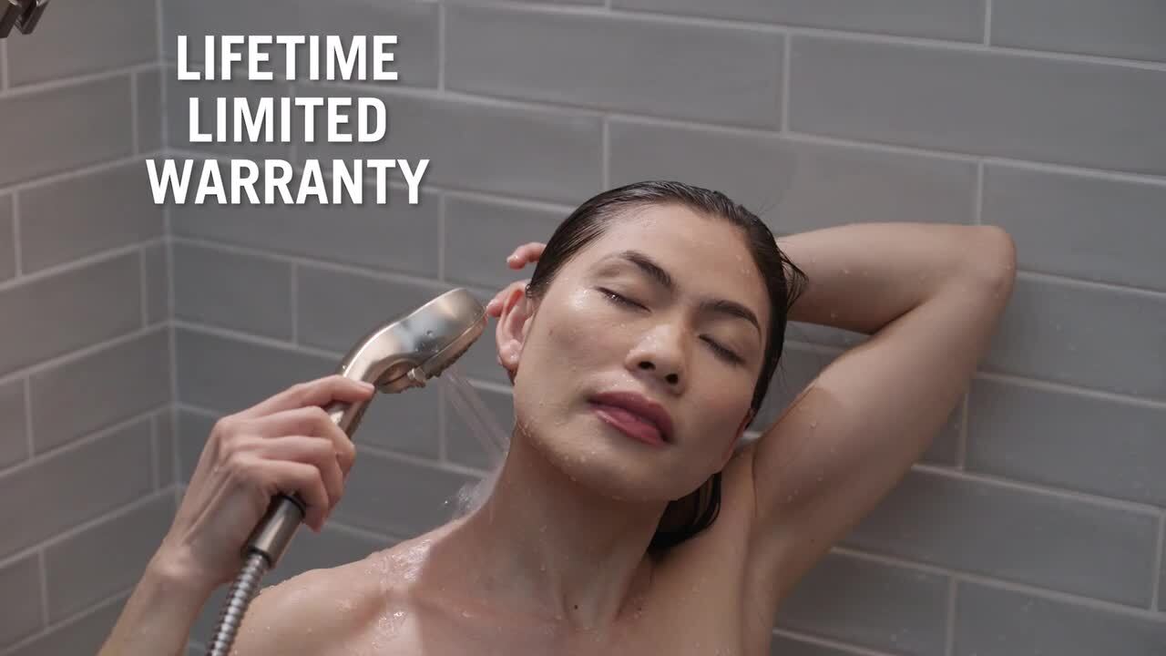 4-Spray 2.8 in. Single Wall Mount Handheld Shower Head in Chrome 4-Spray 2.8 in. Single Wall Mount Handheld Shower Head in Chrome