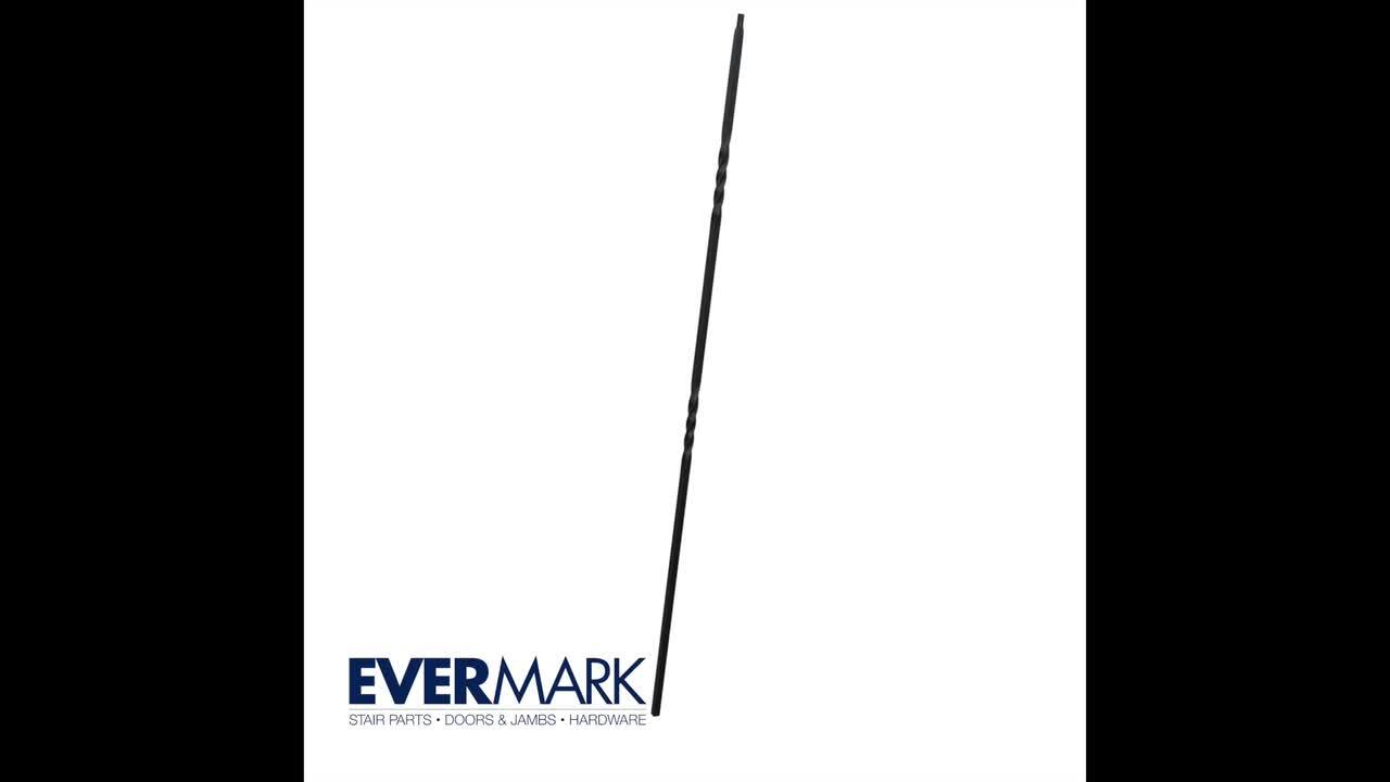 EVERMARK Stair Parts 1/2 in. Vintage Nickel Flat Metal Shoe for Stair Remodel