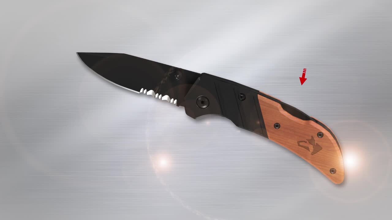 Husky 2.875 Steel Dual Edge Clip Point Folding Knife 99741 Husky 2.875 Steel Dual Edge Clip Point Folding Knife 99741