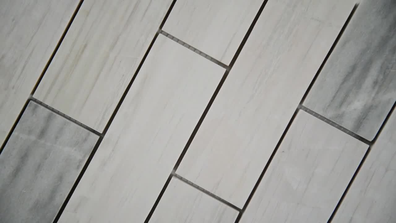 Angora Subway 12 in. x 12 in. Polished Marble Mes-Mounted Mosaic Floor and Wall Tile (0.97 sq. ft./Each) Angora Subway 12 in. x 12 in. Polished Marble Mes-Mounted Mosaic Floor and Wall Tile (0.97 sq. ft./Each)