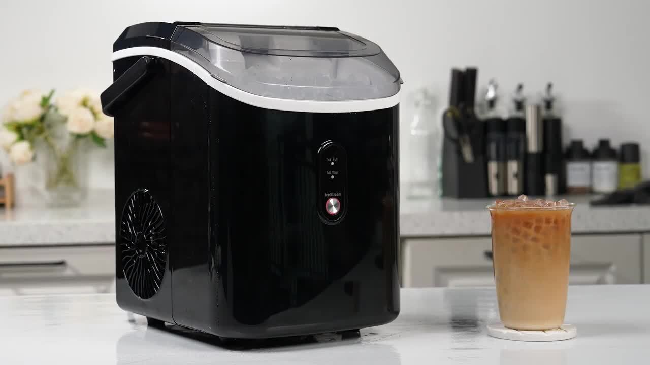 SIMZLIFE 9.5 in. 34 lb. Nugget Ice Countertop Portable Ice