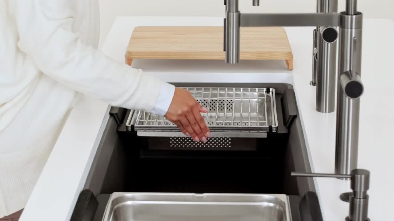 Blanco Inteos 33 in. Undermount Single Bowl Cinder Granite