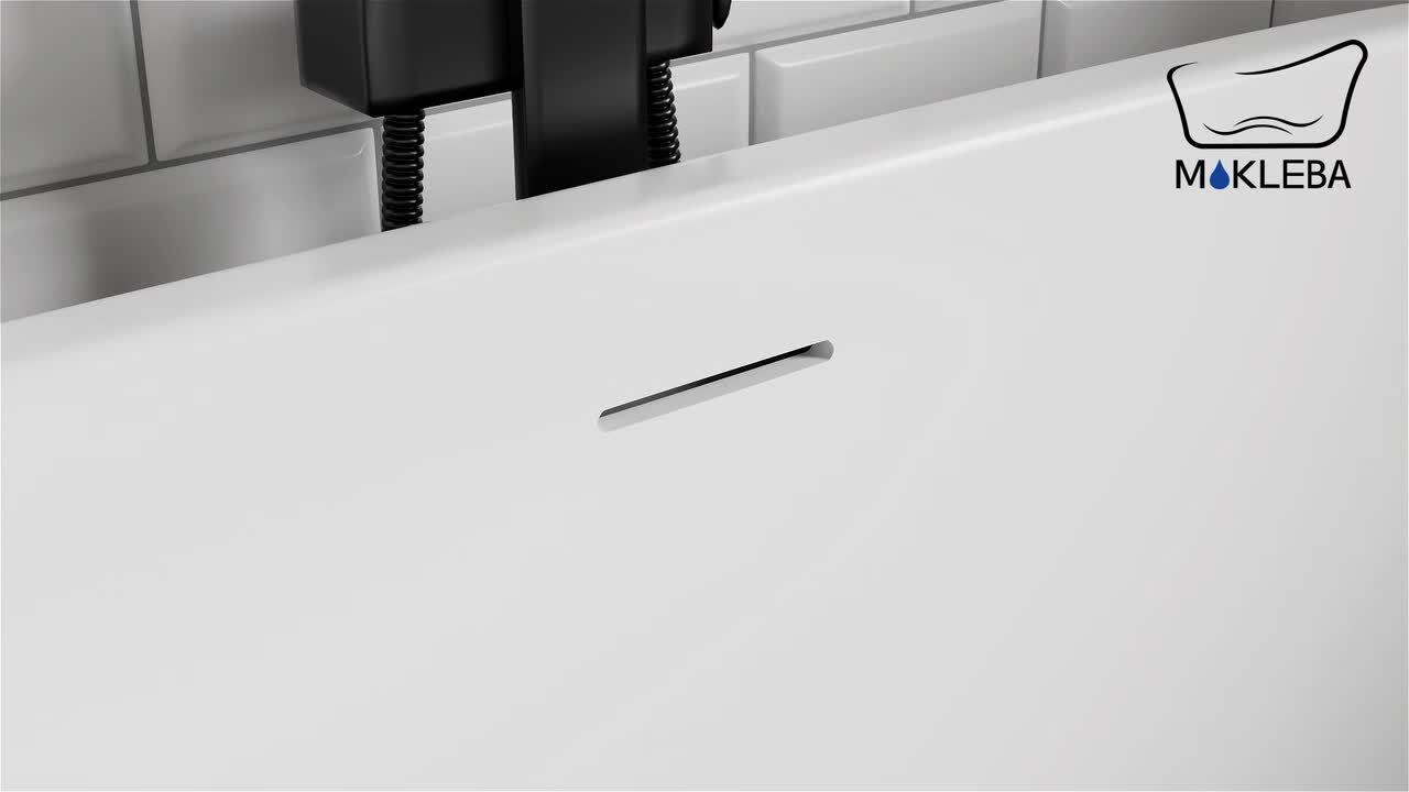 Terra 70 in. Acrylic Double Slipper Flatbottom Non-Whirlpool Center Drain Bathtub in White Terra 70 in. Acrylic Double Slipper Flatbottom Non-Whirlpool Center Drain Bathtub in White