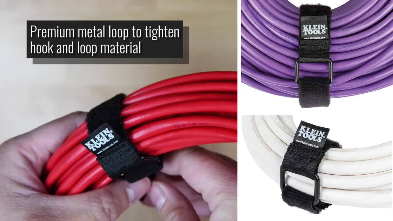  Hook and Loop Straps, Esonto Cable Straps with 50