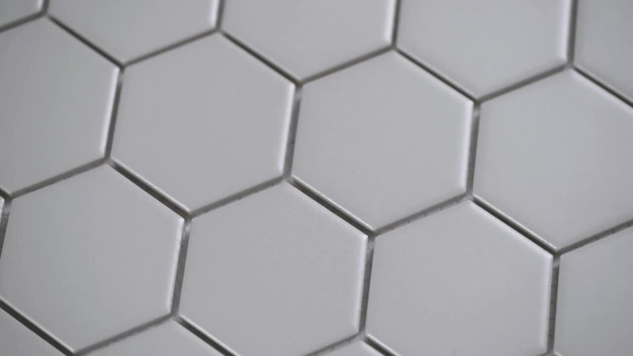Domino White Hexagon 2 in. x 2 in. Matte Porcelain Patterned Look Floor and Wall Tile (12.96 sq. ft./Case) Domino White Hexagon 2 in. x 2 in. Matte Porcelain Patterned Look Floor and Wall Tile (12.96 sq. ft./Case)
