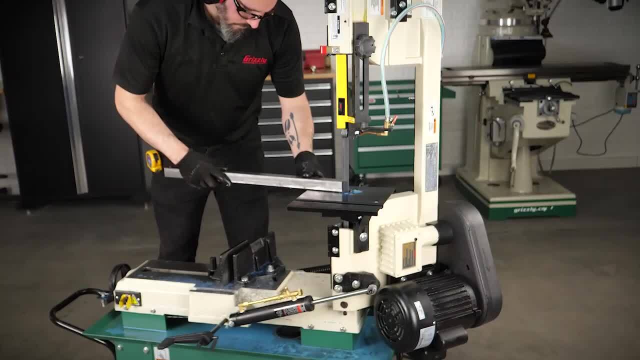 Grizzly Industrial 7 in. x 12 in. 1 HP Metal-Cutting Bandsaw