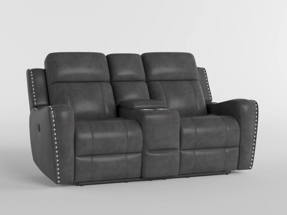 ムク　sar Lazzara Cadmus 72 in W Microfiber Fabric 2-Seater Power Double