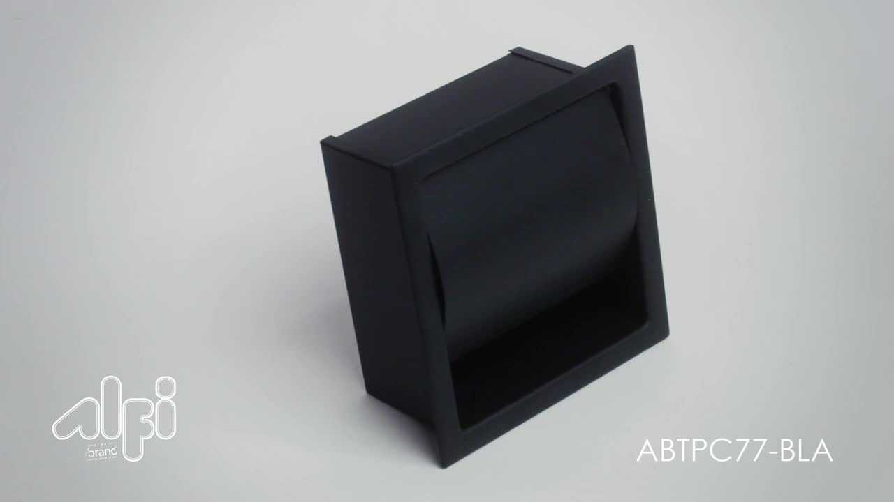 Toilet Paper Holder in Black