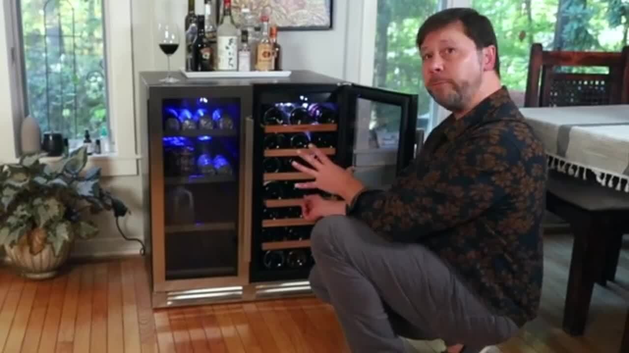 Ca'Lefort 30 in. Dual Zone 33-Wine Bottles and 80-Cans