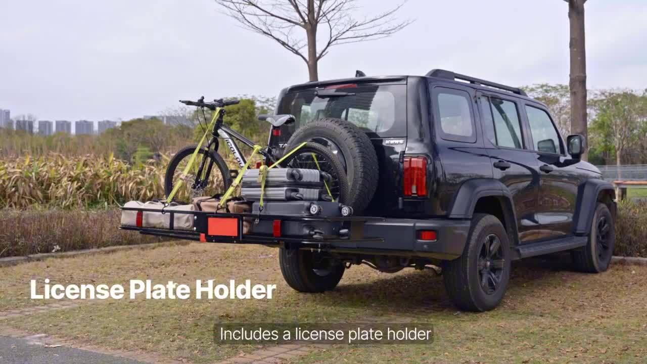 SKYSHALO 60 in. x 24 in. x 14 in. Hitch Cargo Carrier, 500 lbs