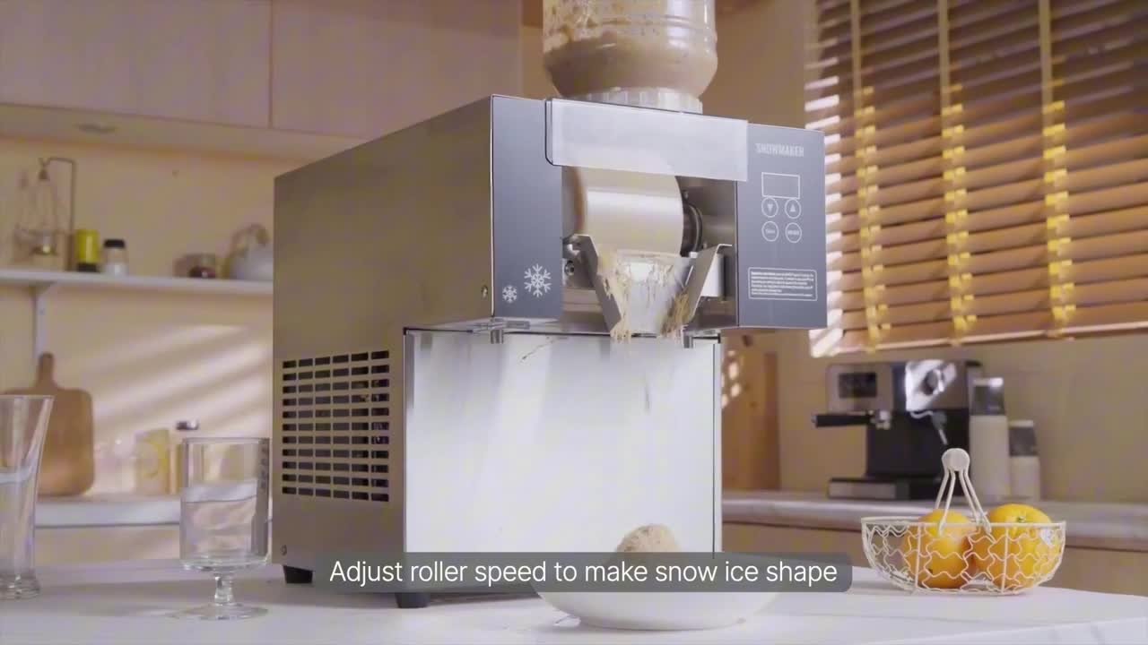 SKYSHALO Commercial Snowflake Ice Machine, 9168 oz. /24 H