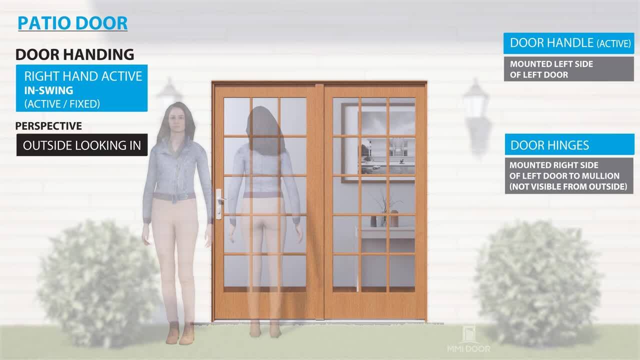 64 in. x 80 in. Reliant Series White Primed Fiberglass Prehung Right-Hand Inswing Mini Blind Patio Door 64 in. x 80 in. Reliant Series White Primed Fiberglass Prehung Right-Hand Inswing Mini Blind Patio Door