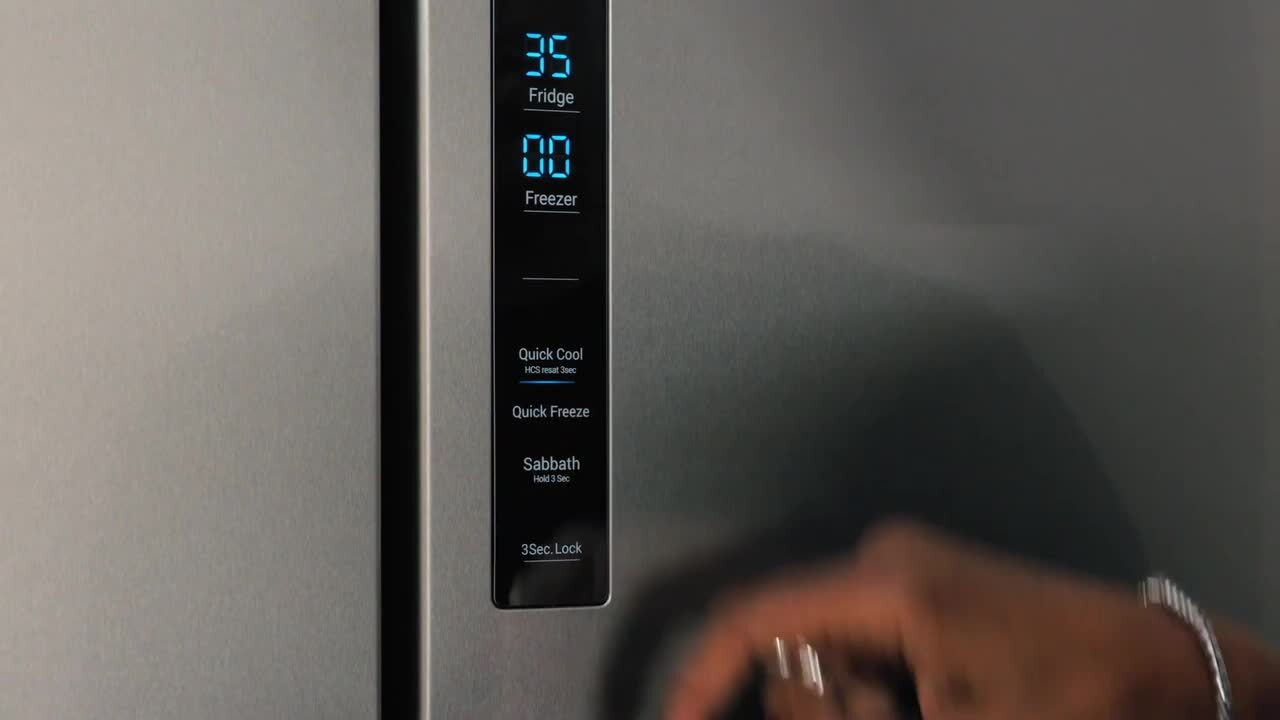 Haier 16.8 Cu. Ft. 4-Door French Door Counter Depth Refrigerator with LED  Lighting Stainless Steel QHE16HYPFS - Best Buy